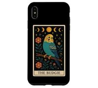 The Budgie Budgerigar Parrot Tarocco Carta Witchy Moon Custodia per iPhone XS Max