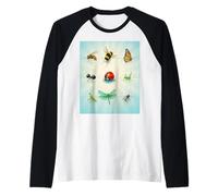 The Bug Club, Un Vivace Design con Insetti per Gli Amanti della Natura Maglia con Maniche Raglan