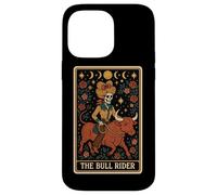 The Bull Rider Bull Riding Cowboy Skeleton Tarocchi Carta Custodia per iPhone 14 Pro Max