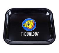 The Bulldog Amsterdam - Vassoio in metallo, 30 x 22 cm, colore: Nero