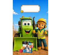 The Bulldozer and the Little Boy - First Grade Math Grid Notebook (5.5 x 8.5 inches): Hungarian 1st Grade 8mm Squared Grid Math Notebook | Large Grid ... Graders for Number Writing and Home Learning