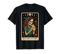 The Burrito Whisperer Mexican Food Skeleton Tarocchi Carta Maglietta