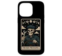 The Bus Mechanic School Bus Meccanico Scheletro Tarocchi Carta Custodia per iPhone 14 Pro Max