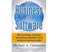 M. Cusumano – Business del software – Per manager, programmatori e imprenditori – Copertina rigida