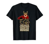 The Call Is Coming Vintage Phone Fash Retro Casa Maglietta