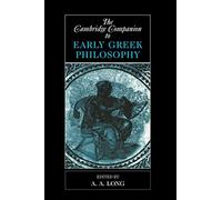 A. A. Long The Cambridge Companion to Early Greek Philosophy (Tascabile)