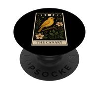 The Canary Bird Tarocchi Witchy Moon PopSockets PopGrip Adesivo