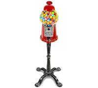 The Candery Gumball Machine, dispenser per caramelle da 38,1 cm con supporto resistente telaio in alluminio, include un sacchetto da 0,9 kg di palline di gomma per macchina per Gumball, sacchetto da