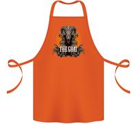 The Capra Teschio Gotico Demon Satana Monster Cotone Grembiule 100% Biologico