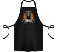 The Capra Teschio Gotico Demon Satana Monster Cotone Grembiule 100% Biologico