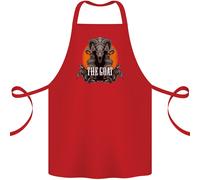 The Capra Teschio Gotico Demon Satana Monster Cotone Grembiule 100% Biologico