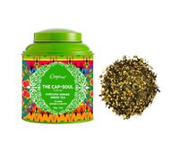 The Capsoul | Tè Verde Sencha Zenzero Curcuma Menta Vibrante Rinfrescante | Tè Verde Erbaceo Note Speziate e Balsamiche - 1 x 100 Gr Foglia Sfusa