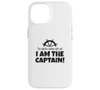 The Captain Is Always Right (Nero) Vela Divertente Custodia per iPhone 14