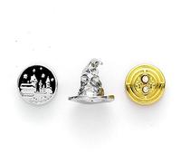 The Carat Shop Harry Potter: Set of 3 Spacer Beads - Hogwart'S Castle, Sorting Hat, Time Turner