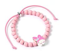 The Carat Shop Hello Kitty - Braccialetto con perline rosa e ciondolo My Melody