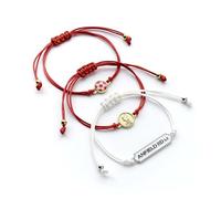 The Carat Shop Liverpool Football Club - Set di 3 braccialetti dell'amicizia, Misura unica, Lega di zinco: 93% zinco + 3% rame + 4% alluminio, Nessuna pietra preziosa