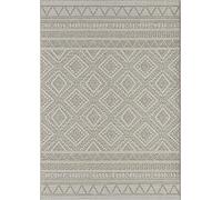 the carpet Calgary - tappeto per interni robusto e facile da pulire, ideale per soggiorno, cucina o sala da pranzo, adatto anche per esterni - resistente alle intemperie - Beige-diamante, 120 x 160 cm