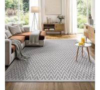 the carpet Calgary - tappeto per interni robusto e facile da pulire, ideale per soggiorno, cucina o sala da pranzo, adatto anche per esterni - resistente alle intemperie - Beige Crema, 160 x 220 cm