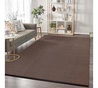 the carpet Cosy, tappeto caldo in pelliccia, morbido ed elegante, lavabile e adatto al riscaldamento a pavimento, certificato Öko-Tex, marrone, 80 x 150 cm