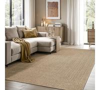 the carpet Kansas - tappeto indoor/outdoor in juta naturale, resistente e facile da pulire, ideale per terrazza, balcone o soggiorno - Natura - ca. 80 x 150 cm