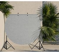 the carpet Mistra - robusto tappeto per esterni, resistente alle intemperie e ai raggi UV, adatto a balcone, terrazza, giardino d'inverno o cucina e sala da pranzo, grigio, 120x120 cm