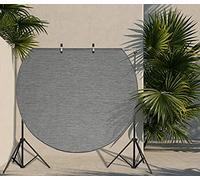 the carpet Mistra - robusto tappeto per esterni, resistente alle intemperie e ai raggi UV, adatto a balcone, terrazza, giardino d'inverno o cucina e sala da pranzo, antracite, 120x120 cm