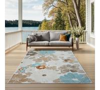 the carpet Porto Outdoor Tappeto, Robusto, Design moderno, Resistente alle intemperie e ai raggi UV, Ideale per balcone, terrazza, giardino d'inverno, cucina e sala da pranzo, Multi-1, 120 x 160 cm