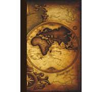 The Cartographer’s Travel Journal: Vintage World Map Theme: 6x9 Blank Lined Notebook for Adventurers, 120 Cream Pages