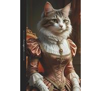 The Cat and the Courting Season | A Notebook to Inspire Regency Tales | Lady Sophia: 120 Lined pages, Regency themed endpapers, 6 x 9 inches, school, office supply, self care diary, gift
