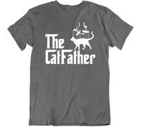 The Cat Father Gangster Mafia Movie TV Funny T Shirt Tee Mens Womens Gift Grey 3XL