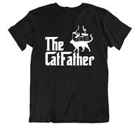 The Cat Father TeePet Cat Dad Movie Funny Animal Short Sleeve T-Shirt New