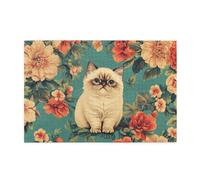 The Cat Is Sitting Among The Flowers 1000 Pezzo Puzzle Per Adulti Puzzle In Legno Per Adulti Regali Decorazione Della Casa