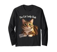 The Cat Lady Club Cozy Tabby Maglia a Manica