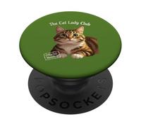 The Cat Lady Club Cozy Tabby PopSockets PopGrip Adesivo