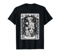 The Cat Lady Tarocchi Card Shirt Donna Gatto Strega Gatto Mamma Maglietta