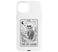 The Cat Lover Tarocchi Scheletro Luna Stelle Custodia per iPhone 15 Plus