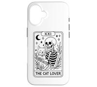 The Cat Lover Tarocchi Scheletro Luna Stelle Custodia per iPhone 16