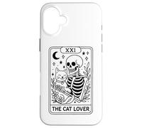 The Cat Lover Tarocchi Scheletro Luna Stelle Custodia per iPhone 16 Plus