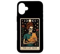 The Cat Mamma Mamma Festa della Mamma Scheletro Tarocchi Carta Witchy Custodia per iPhone 16 Plus