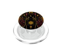 The Cat Tarocchi Occulto Occulto Rose Teschi Luna Donne Ragazze PopSockets PopGrip per MagSafe