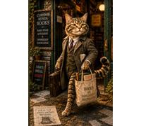 The Cat Who Knew Too Much: A Lined Hardcover Journal for Book Lovers, Curious Minds, Writers, Readers, Bibliophiles, and Cat Enthusiasts