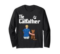 The Catfather Bengal Cat Dad Funny Kitty Cats Loves Maglia a Manica