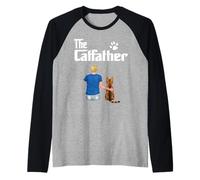 The Catfather Bengal Cat Dad Funny Kitty Cats Loves Maglia con Maniche Raglan