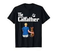 The Catfather Bengal Cat Dad Funny Kitty Cats Loves Maglietta