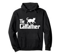 The Catfather Bengal Cat Lover Funny Father Cat Dad Felpa con Cappuccio