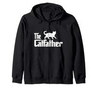 The Catfather Bengal Cat Lover Funny Father Cat Dad Felpa con Cappuccio