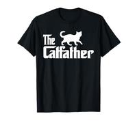 The Catfather Bengal Cat Lover Funny Father Cat Dad Maglietta