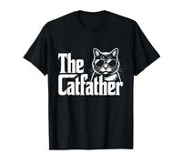 The Catfather Father’s Day Pet Owner Cat Dad Kitten Lover Maglietta