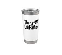 The Catfather Il padre dei gatti Bicchiere termico in acciaio inox doppia parete