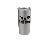The Catfather Il padre dei gatti Bicchiere termico in acciaio inox doppia parete